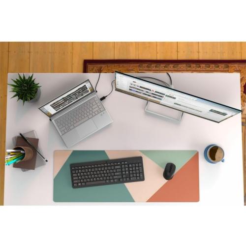 HP 330 Wireless Keyboard and Mouse Combo - 2.4 Ghz Wireless USB Receiver - Chiclet Keys, 12 Keyboard Shortcuts - 1600 DPI Multi-Surface Mouse - LED Num Lock, Caps Lock, Scroll Lock (2V9E6AA)