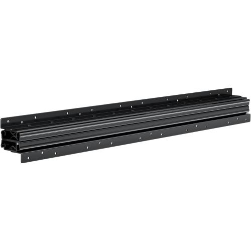 VEVOR Undermount Heavy Duty Drawer Slides, 16 24 32 40 Inch 260 lb Load Capacity Full Extension Ball Bearing Under Stair Cabinet Rails, Bottom Stair Cabinet Glides Track Runners(32inch, Black)
