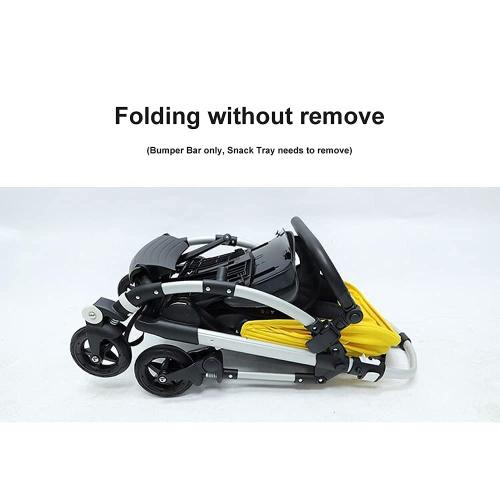 Color Black Snack Tray and Bumper Bar Compatible for Bugaboo Bee 3 Bee 5 Bee 6 Stroller