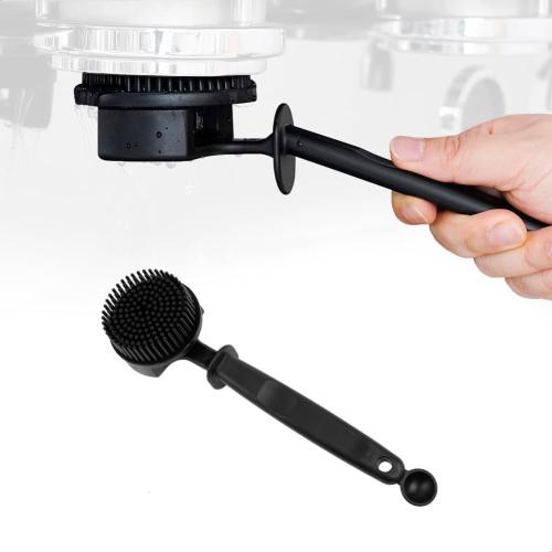 watchget Silicon Espresso Coffee Machine Cleaning Brush Professional Design for 360° Cleaning of espresso Group Head Detachable Silicon Bristles for 51mm Grouphead