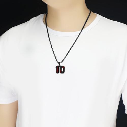 Hatti Doris Baseball Number Necklace for Men 00-99 - Jersey Number Necklace with Stainless Steel Gold Plated Chain & Baseball Charm Pendant