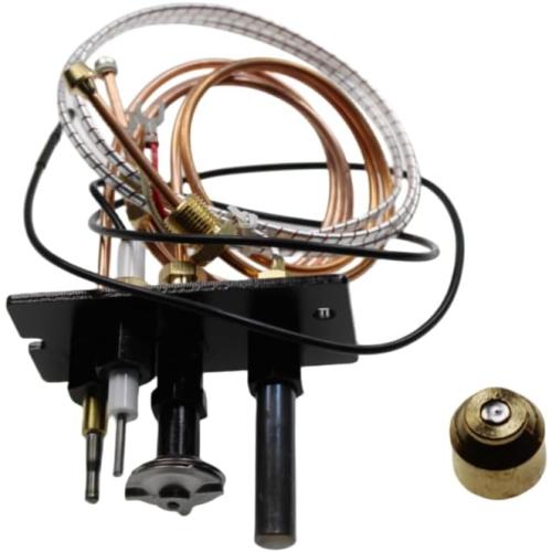 10002264 Pilot Assembly NG Fireplace Replacement of HHT Majestic & VC NG Pilot Assembly for Fireplaces, Fryer with 750mV Thermopile