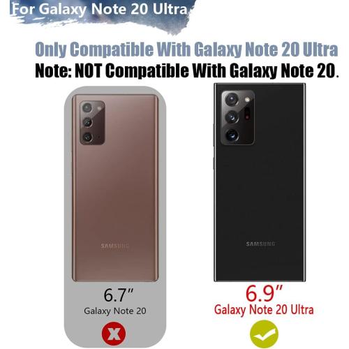 Black Sitong Battery Case for Samsung Galaxy Note 20 Ultra 5G, 6000mAh Rechargeable Extended Battery Charging Charger Case, Add 100% Extra Juice, Not Compatible with Galaxy S20 Ultra Black