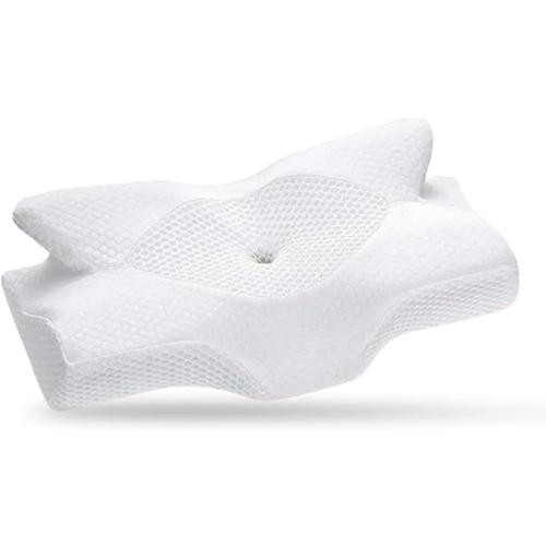 Elviro  Back Snooze Right Pro - Orthopedic Memory Foam Pillow, Ergonomic Cervical Pillow for Neck Pain Relief, Hypoallergenic Neck Pillow for Deep Sleep, Posture Correction, and Better Quality of Life