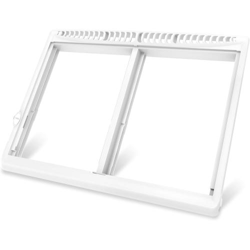 UPGRADED 240364793 Refrigerator Crisper Drawer Cover Frame Compatible with Frigidaire Crisper Drawer Replacement 240364713 Crisper Pan Cover Unit 240364763 240364786 Fridge Crisper Shelf Cover