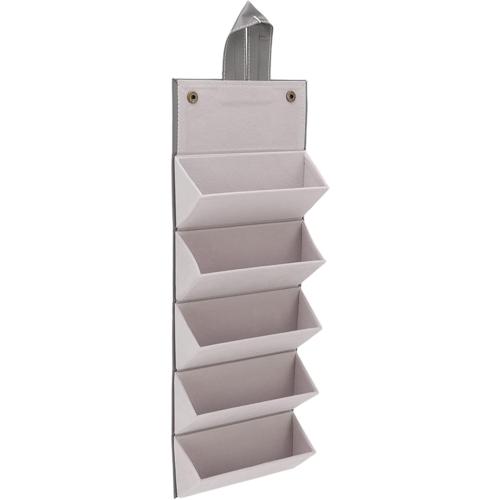 black  Sunglasses Organizer Case, Foldable Eyeglasses Case, Leather 5 Slots Holder Storage Travel Case for Multiple Glasses()