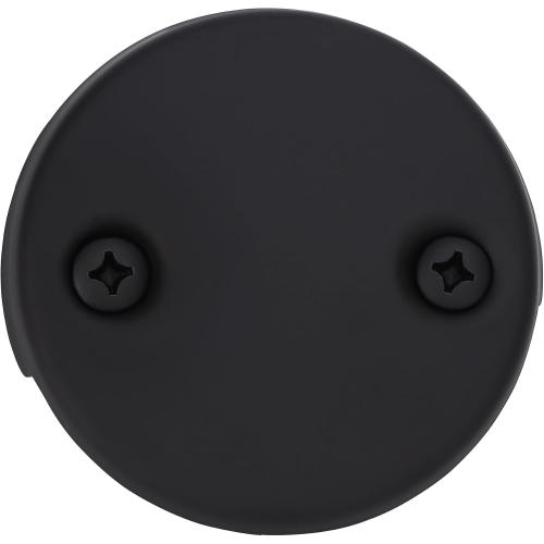 PRIMSOPH Two Hole Overflow Faceplate Tub Drain Trim Kit Conversion Kit Assembly Universal Fine Coarse Thread Replacement Matte Black