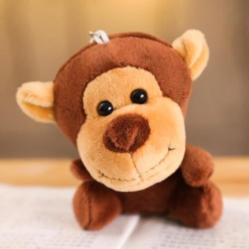 Mini Stuffed Animal Forest Tiny Plush Jungle Lion Elephant Tiger Giraffe Plush Toy for Party Animal Themed 6 Pieces (6zhidongwu)