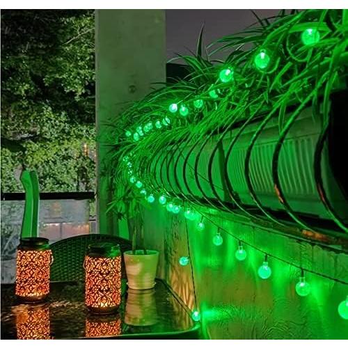 XEWEA Solar String Lights Outdoor 16 Colors 66 LED 39Ft Waterproof Outdoor String Lights with 20 Modes Remote Solar Powered Crystal Globe Lights for Garden Home Party Christmas Decorations