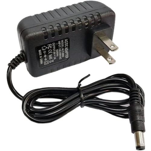 NC 9V 2000mA Power Supply 100-240V AC to 9Volt DC 2A Switching Supply Power Adapter 5.5 X2.52.1mm US Plug AC Adapter Transformer Wall Adapter, Black