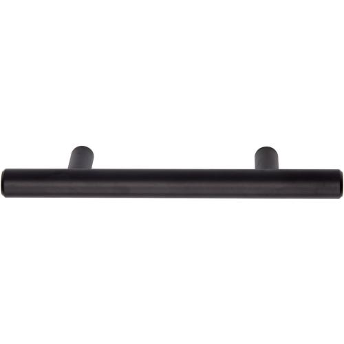 30 Pack....Amazon Basics Euro Bar Cabinet Handle (1/2-inch Diameter), 5.38 in Length (3 in Hole Center), Flat Black, Pac, AB1500-FB-10