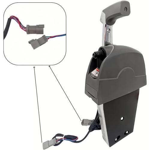Marine throttle control box 5006182 is suitable for Evinrude Johnson OMC BRP outboard engines, without a start key switch Push to open