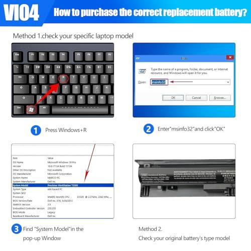VI04 Notebook Battery for HP Spare 756743-001 756478-851 756744-001
