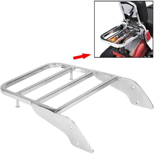 Rear Luggage Rack, Motorcycle Rear Sissy Bar Luggage Rack for Honda Shadow VT750 C2 1997-2003 (Chrome Silver)