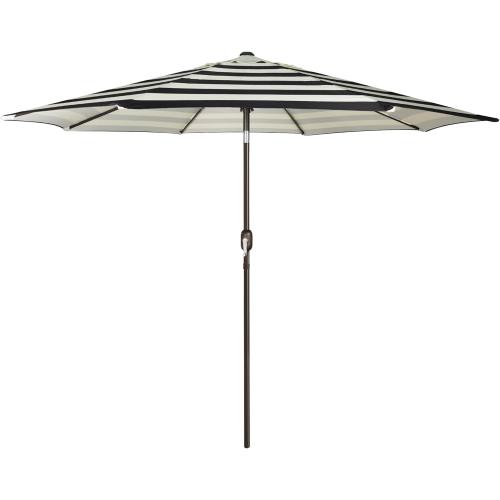 Blissun 9' Outdoor Patio Umbrella, Outdoor Table Umbrella, Yard Umbrella, Market Umbrella with 8 Sturdy Ribs, Push Button Tilt and Crank