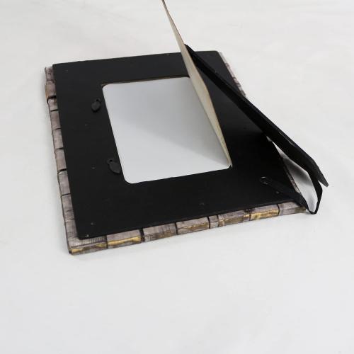 Photo Frame, Hand Make Photo Picture Frame Handicrafts Home Photo Picture Frame,4x6 Wood Photo Frame Wood Chips,Natural Wood Color