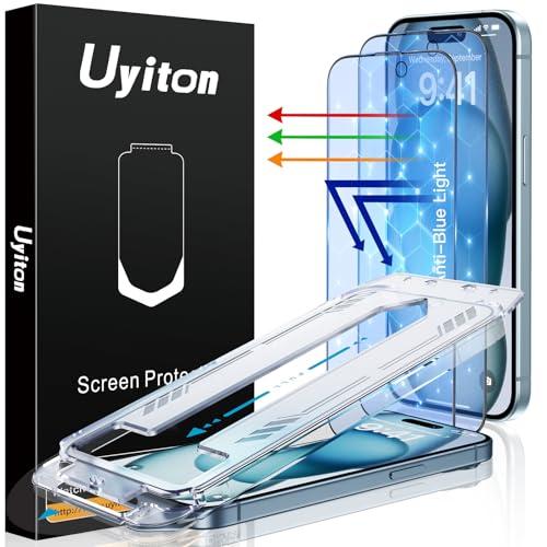 Uyiton Anti-Blue Light for iPhone 15 Screen Protector