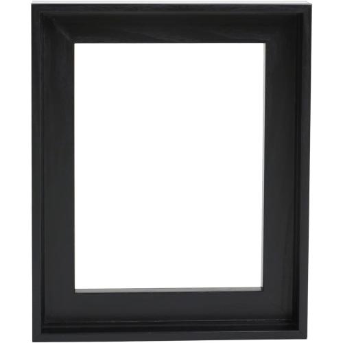 BGHIFEE Canvas Floater Frames for Canvas Art 0.8inch Depth Frames for Canvas Painting Floating Frame Plastic Floater Frame for Canvas Prints (Black, 8 x 10 inch)