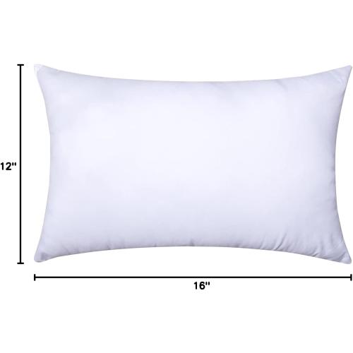 MIULEE Throw Pillow Insert Premium Pillow Stuffer Sham Rectangle Form for Decorative Cushion Bed Couch Sofa
