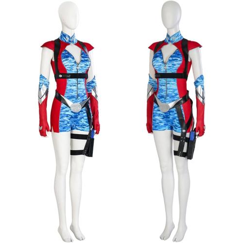 Size S/M.....Firecracker Cosplay Costume, Woman Firecracker Jumpsuit Valorie Curry Battle Suit Halloween Party Outfits