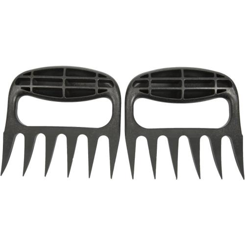 Bear Paws Meat Claws - The Original Meat Shredder Claws for Pulled Pork, USA Made - Easily Lift, Shred, Pull and Serve Pork, Chicken, Brisket and Turkey - Gift for Dad on Christmas! (Black)