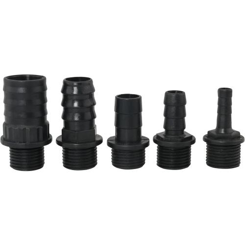 Nozzles Kit for Fountain Pump, Replacement Adapters 5 Sizes Plastic Nozzles for Aquarium, Fish Tank, Pond, Hydroponics, Statuary