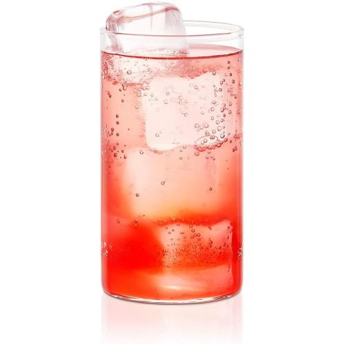 Borosil VCL350 Vision Classic [Set of 6] Premium Clear Lightweight & Durable Drinkware, Odor Resistant, Dishwasher Safe - For Water, Juice, Beer, Wine, and Cocktails |12 Ounce Cups
