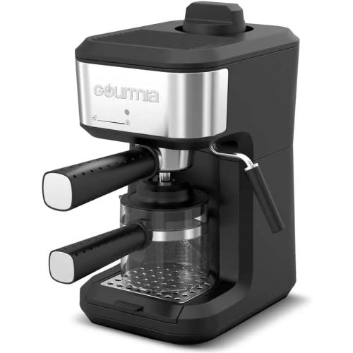 Gourmiia 4-Shot Steam Espresso Maker, Compact Espresso Machine, Cappuccino & Latte Maker with Frothing Wand, Glass Carafe, Coffee Maker Brews with Steam❗MAY HAVE MISSING PIECES/NEEDS CLEANING ❗