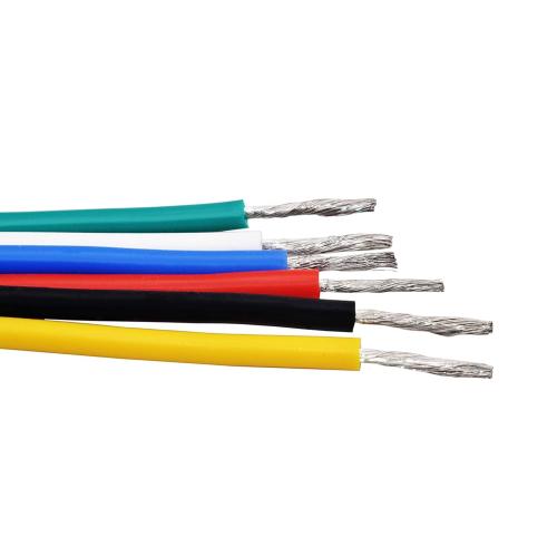 22 AWG Stranded Wire Kit – Silicone Coated Copper Wires 22 Gauge Pre-Tinned 23ft/7m Each Spool, 6 Colors (Black, Red, Yellow, Green, Blue, White), Electrical Jumper Wire Hook Up Wire Kit from Plusivo