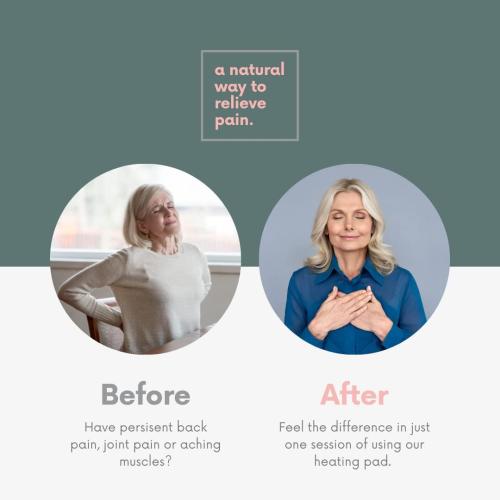 Solayman's Heating Pads for Cramps - Pink, Removable Cover, Lavender Scented