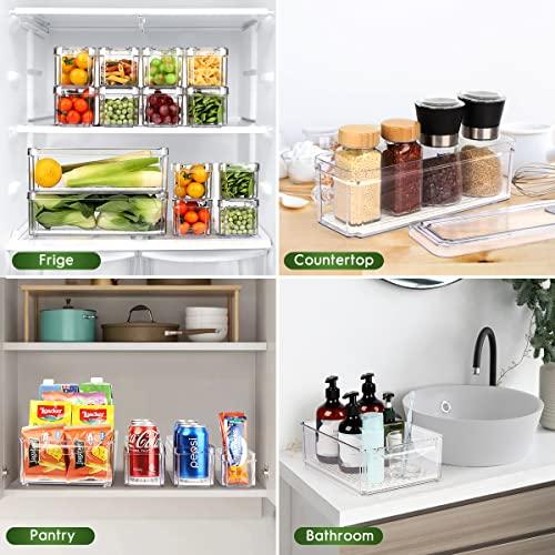 ZIJUND 14 Packs Fridge Organizers and Storage, Refrigerator Organizer Bins