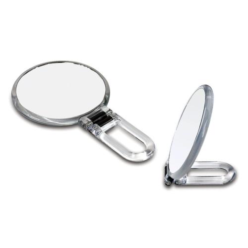 Danielle Creations 5.5-Inch Folding 2-Sided Hand Mirror, 10x Magnification, Acrylic