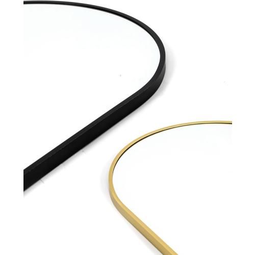 Size 16x50 Color Gold Full Length Arched Mirror, 16'' x 50'', Hanging/Leaning, Home Decor, Gold