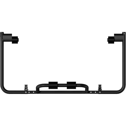 Adjustable Hard Top Carrier Hardtop Storage Cart Compatible with 1976-2025 Jeep Wrangler JK JL YJ TJ JKU JLU Unlimited and Newer Jeep Wrangler CJ-7 Sliding Bracket Rack Movable, 2/4 Door-Black