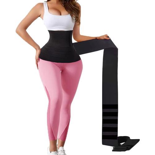 Waist Trainers For Women Belly Fat,Postpartum Belly Wrap For Tummy Control,Bandage Wrap Waist Trainer, Waist Trainer For Women Lower Belly Fat Black