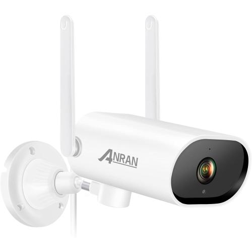 ANRAN [Pan Rotating 180 1080P HD Security Cameras Outdoor Wireless WiFi Camera for Home Surveillance Video System with Two-Way Audio, Night Vision, IP66, Motion Alert, Remote Access,