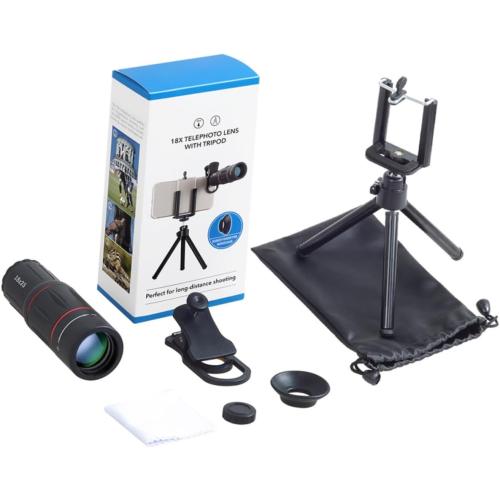 CHILDWEET Telephoto Monocular Lens for Smartphones Cell Phone Lens Kit with Tripod Enhance Imaging Quality for Various Mobile Devices