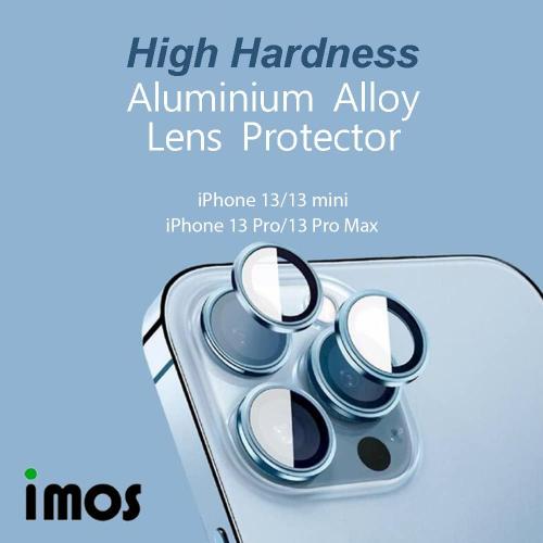 imos Compatible with iPhone 13/13 Mini Super Lens G Patent Aluminium Alloy Lens Protector (Pink)