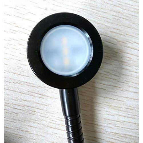 Marine 12v Led White/Red Light, 20 inch gooseneck arm, dimmable Lamps, Flexible Reading Chart Light for Boat, Rv, Caravan