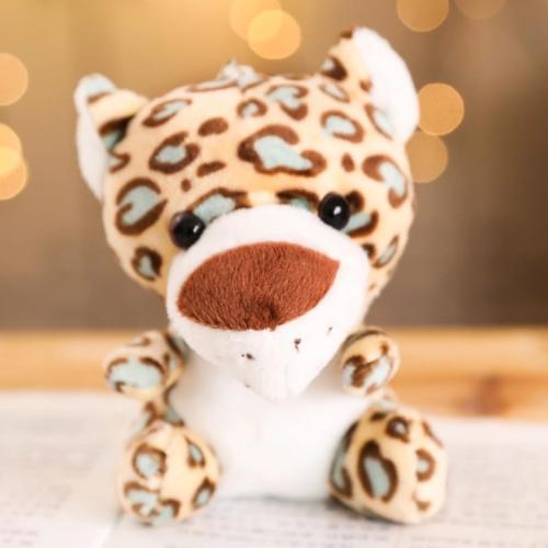 Mini Stuffed Animal Forest Tiny Plush Jungle Lion Elephant Tiger Giraffe Plush Toy for Party Animal Themed 6 Pieces (6zhidongwu)