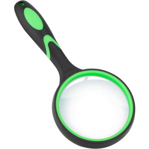 Celosia Handheld Magnifying Glass for Seniors & Kids, 75mm | Lightweight handheld design, portable for kids outdoor nature exploration and insect observation