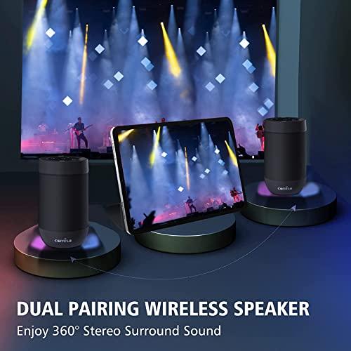 comiso Bluetooth Speaker, Portable Speaker Support TF Card, IP65 Waterproof