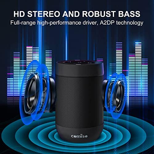 comiso Bluetooth Speaker, Portable Speaker Support TF Card, IP65 Waterproof