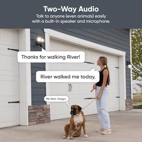 WYZE Floodlight Camera Pro, PCMag Editors' Choice 3000-Lumen LEDs, 2.5K HD Outdoor Security Camera, 180° Wide View, Motion Detection, Color Night Vision, Works with Alexa & Google, Free Expert Setup