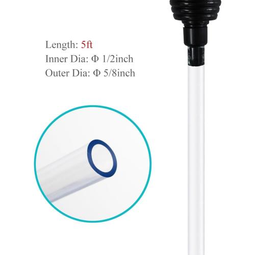 5ft-S Aquarium Siphon Vacuum Cleaner for Fish Tank Cleaning Gravel & Sand
