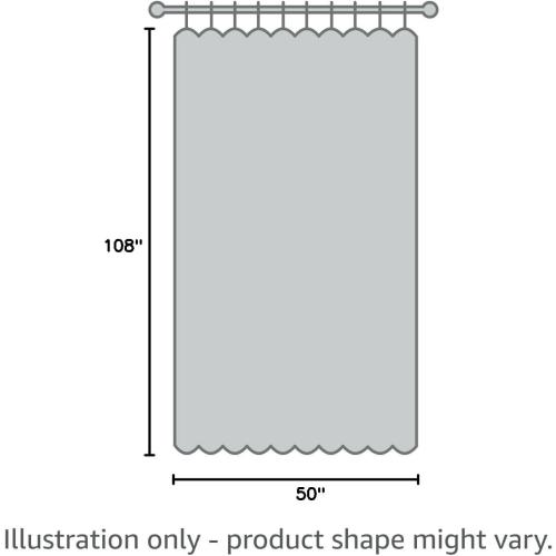 StangH Blackout Curtains 108 inches Long for Living Room, Two-Layer Faux Linen Thermal Insulated Curtains, Back Tab Thick Noise Reducing Drapes for Bedroom, Oyster White, W50xL108, 1 Panel