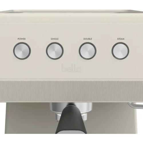 Bella-PRO Barista Elite Espresso Station - Programmable Coffee Maker with 20-Bar High Pressure, Espresso & Cappuccino Machine, Integrated Steam Wand, Single & Double Cup Brewing Options