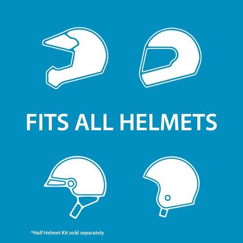 Cardo Systems Spirit Motorcycle Bluetooth Communication Headset, 2-Way Bluetooth, Thin 32mm Speakers, Waterproof, Universal Connectivity - Single Pack