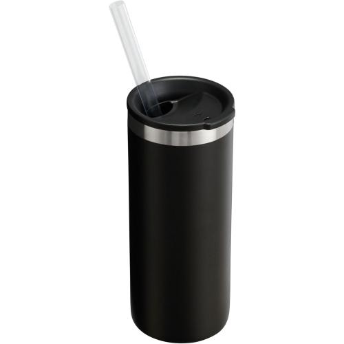 Stanley Everyday Can Cooler Cup 10 oz Slim | Beer, Seltzers, Soda, and Energy Drinks | Doubles as Tumbler | Insulated Stainless Steel Drink Holder | BPA-Free | Matte Black