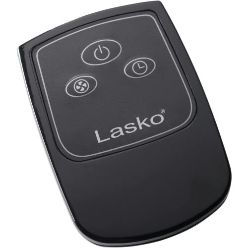 Lasko Oscillating Cyclone Pedestal Fan, Adjustable Height, Timer, Remote Control, 3 Speeds, for Bedroom, Living Room, Home Office, 18, Black, 1843